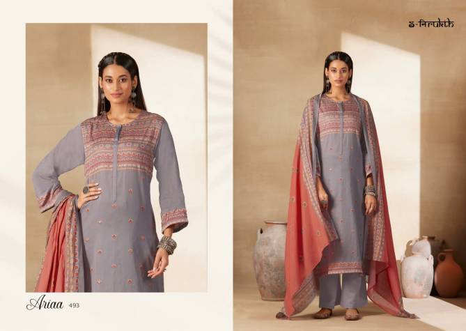 Ariaa By S Nirukth Cotton Stain Printed Dress Material Wholesale Clothing Distributors In India
